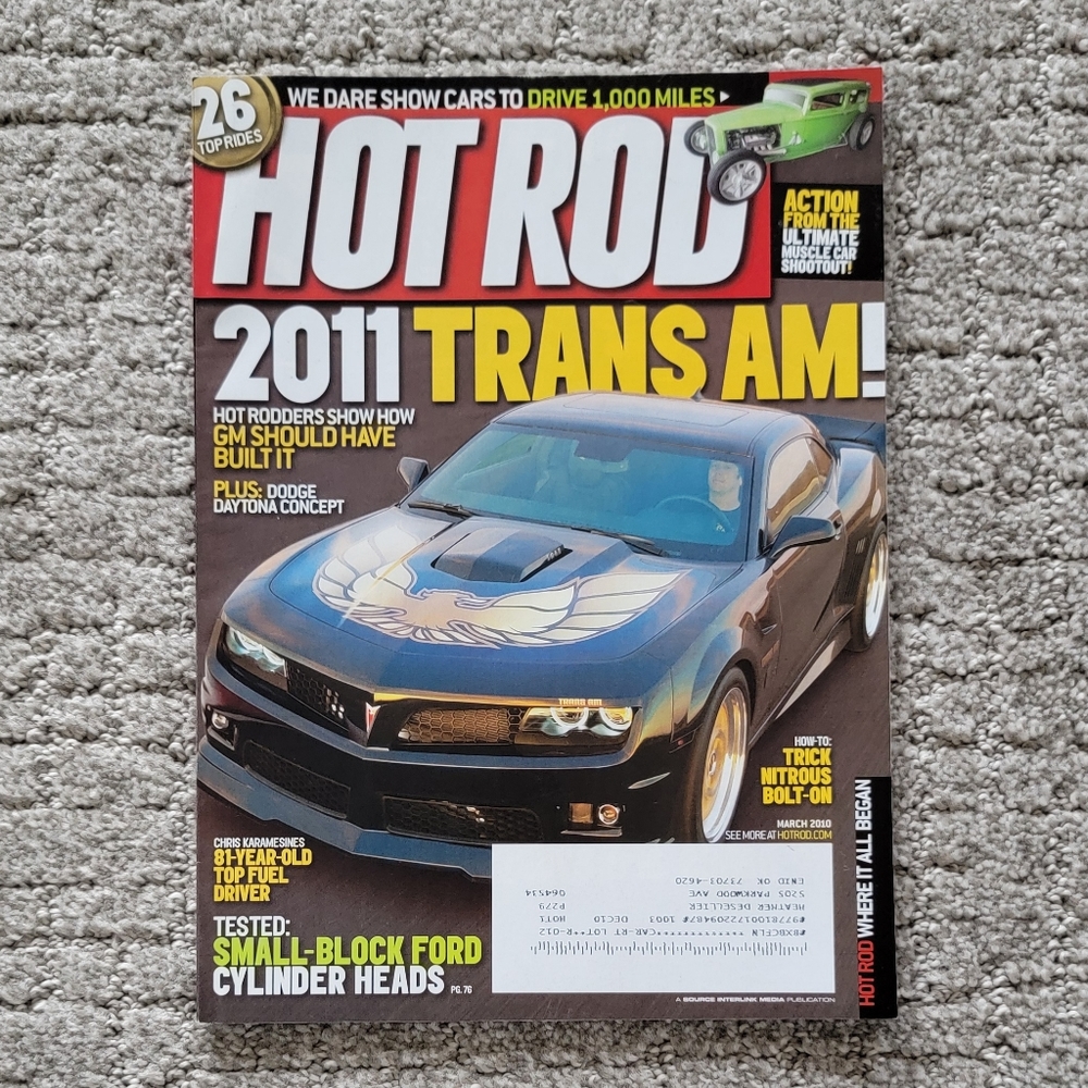 Clearance! Mar '10 Hot Rod magazine